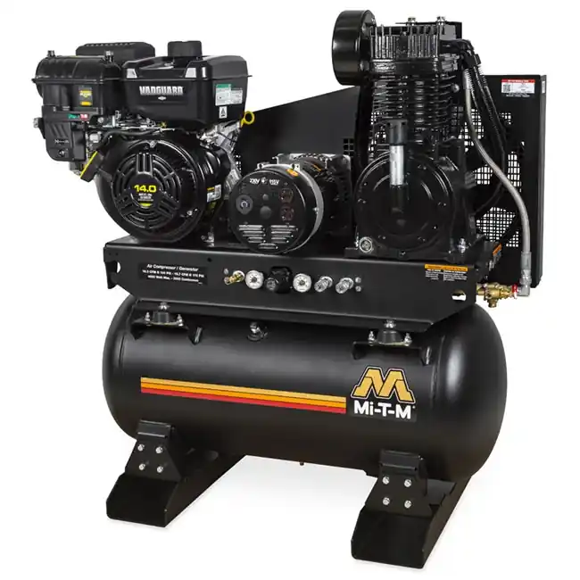 Super Sale Mi-T-M AG2-SV14-30ME 30 Gallon Two Stage Gasoline Generator & Air Compressor