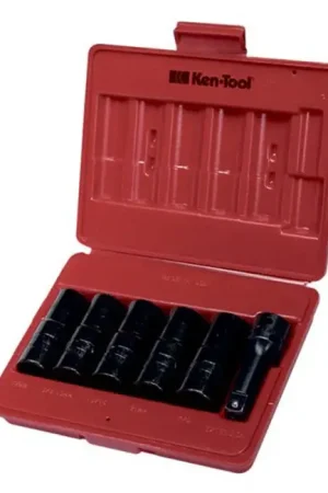 Last Chance Ken-Tool 30111 Six Piece Double-Duty Flip Socket Set