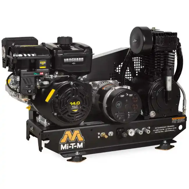 Budget Mi-T-M AG2-SV14-B - Base-Mount Two Stage Gasoline Combination Air Compressor / Generator