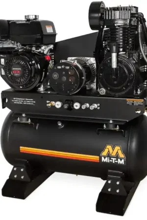 Mi-T-M AG2-SH13-30M - 30-Gallon Two Stage Gasoline Combination Air Compressor / Generator Secure Checkout