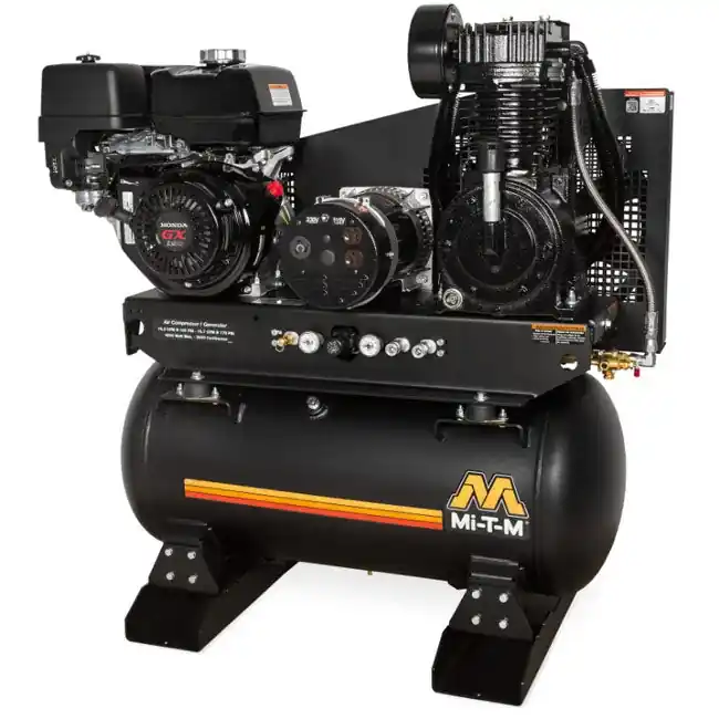 Mi-T-M AG2-SH13-30M - 30-Gallon Two Stage Gasoline Combination Air Compressor / Generator Secure Checkout